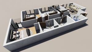 Résidences ARCADIA - Bouskoura - APP rez de chaussée immeuble B02 - 75m²